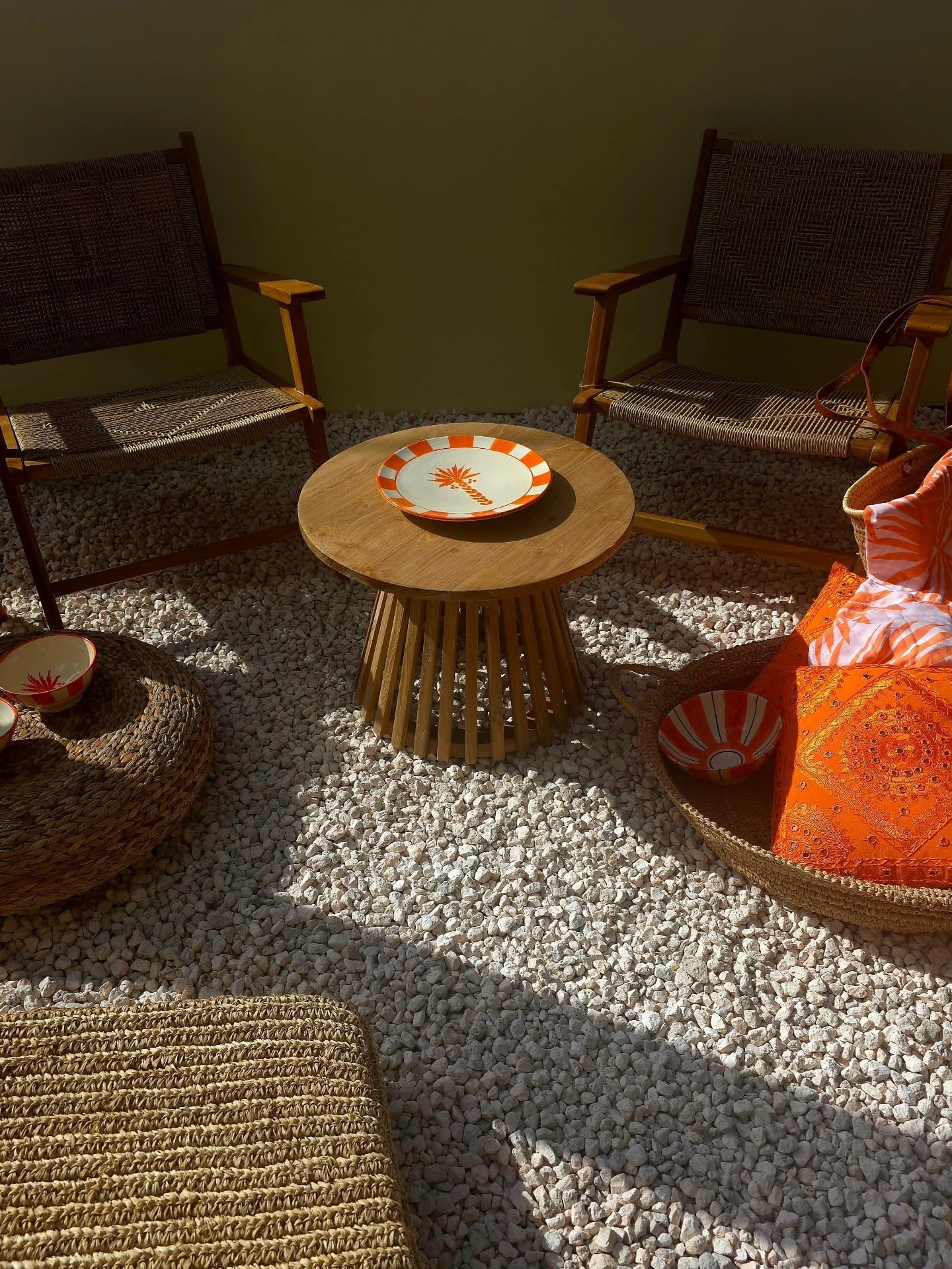 The Boho House showroom with lounge chairs and layered textiles
